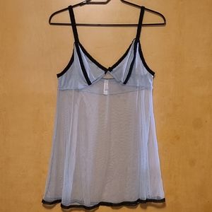 Victoria's Secret Lingerie Blue w/Black Large